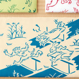 Kenema  - 50122 Chojyugiga  Track-and-field events 陸上  (The dyed Tenugui)