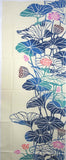 Kenema  - 53346 Hatisubana (Lotus Flower)   蓮花/はちすばな   (The dyed Tenugui)