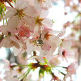 Saito - Sakura Silver Pendant top (Silver 925) Small with 50 cm silver chain