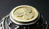 Saito - Kamon (Family Crest Emblem) (18Kt Gold) with Sun Tzu Silver Ring Silver 925