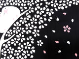 Kenema- Sakura Buncho (Cherry Blossoms Java Sparrow) 桜文鳥  66474 - Furoshiki  90X90cm