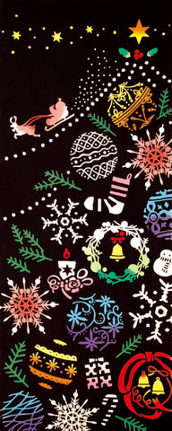 Kenema - 53362 Ornament tree  オーナメントツリー  (The dyed Tenugui)