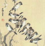 Nagasawa Rosetsu - Wisteria & Sparrows - Free Shipping