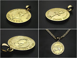 Saito - Eye of Horus 18Kt Gold Pendant Top
