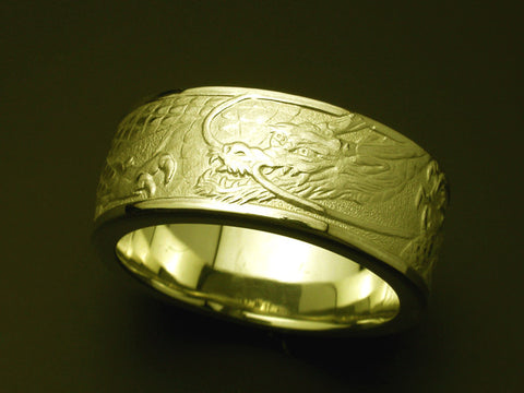 Saito - Rise Dragon - L   18Kt Gold  Ring (18Kt Gold)