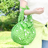 Konomi - Honeycomb Furoshiki Green    ハニカム/ライトグリーン    97X97cm  (Japanese Wrapping Cloth)