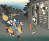 Utagawa Hiroshige - No.36 - 35th Station Goyu  御油　旅人留女 - The 53 Stations of the Tōkaidō (Hoeido-Edition) - Free Shipping