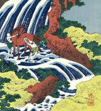 Katsushika Hokusai - Washu Yoshino Yoshitsune Uma arai no Taki (和州吉野義経馬洗瀧)- Free Shipping
