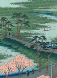 Utagawa Hiroshige - No.029 Moto-Hachiman Shrine in Sunamura　砂むら元八まん 　- One hundred Famous View of Edo - Free Shipping