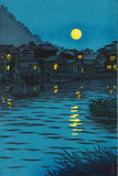 Kasamatsu Shiro - SK29 Katase Gawa Tsuki no De (The moon at the Katase river) - Free Shipping