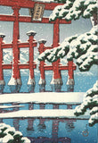 Kawase Hasui - #HKS-2  Yuki no Miyajima (Miyajima in snow) - Free Shipping