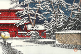 Kawase Hasui - #HKS-10   Yuki no Zojoji (Zojoji Temple in Snow) - Free Shipping