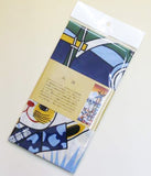 Lucky Cat  福まねき猫 - Firefighter 火消 (Hikeshi) - Japanese Tradition Cotton Towel (The dyed Tenugui)- 34cm x 90cm