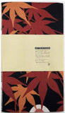 Lucky Cat  福まねき猫 - Viewing autumn leaves  紅葉狩り (Momijigari) - Japanese Traditional Cotton Towel (The dyed Tenugui) - 34cm x 90cm
