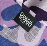 DOTCH DOTCH（どっちどっち) - Flowers and Cats/Purple x Blue A   花とねこ／紫×青Ａ  - Furoshiki 50 x 50 cm