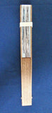Traditional handcrafted Kyoto Sensu (folding fan) - Ito Jakuchu 伊藤若冲 「花卉天井画」- Tessen & Ajisai - Blue
