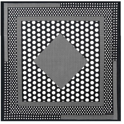 Konomi - Polka-Dot Furoshiki- Black  ポルカドット　(ブラック)    (Japanese Wrapping Cloth) 97X97cm