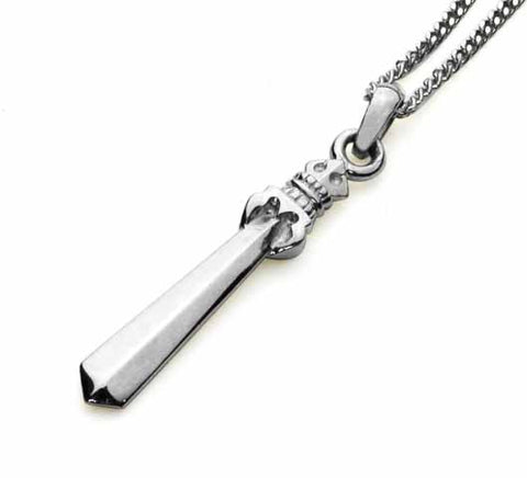 Saito - Fudo Myo-o's Sword Platinum 900 (Pt 900) Pendant Top mini