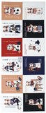 Lucky Cat  福まねき猫 -  Four-character idioms 四字熟語 - Japanese Tradition Cotton Towel (The dyed Tenugui) - 34cm x 90cm