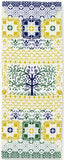 JIKAN STYLE (Kenema)  12119  [Arabesque tiles/The Cycle of Trees] 【アラベスクタイル/樹木の巡り】 -  (The dyed Tenugui)