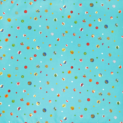 Eco Cloth  エコクロス® 文様柄シリーズ -  marbles  ビー玉 - Furoshiki   70 x 70 cm