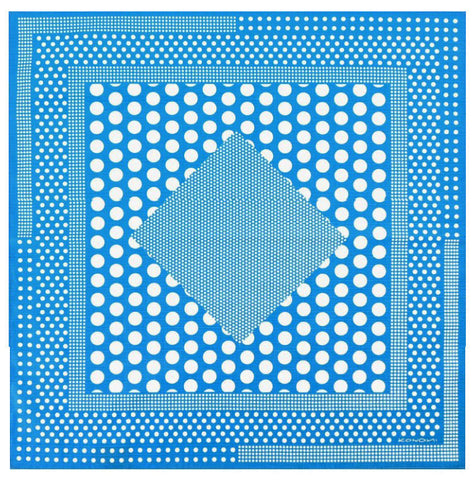 Konomi - Polka-Dot Furoshiki-Blue    ポルカドット／ライトブルー    50 x 50 cm Futoshiki (Japanese Wrapping Cloth)
