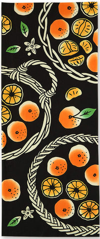 Kenema  - 50298   Mandarin oranges　お蜜柑　  (The dyed Tenugui)