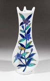 Fujii Kinsai Arita Japan - Iro Nabeshima Style kikyoe & Ran vase 18.90 cm  - Free Shipping