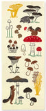 JIKAN STYLE (Kenema)  - 50323　Mushroom Forest　きのこの森   -  (The dyed Tenugui)