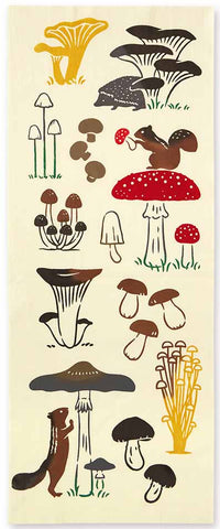 JIKAN STYLE (Kenema)  - 50323　Mushroom Forest　きのこの森   -  (The dyed Tenugui)
