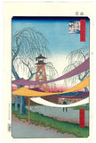 Utagawa Hiroshige - No.006 Hatsune Riding Ground in Bakuro-chō  馬喰町初音の馬場 - One hundred Famous View of Edo - Free Shipping