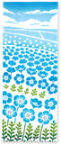 Kenema  -  50308    Sky blue nemophila  空色ネモフィラ -  (The dyed Tenugui)