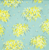 Cohare こはれ - Mimosa  Mint (ミモザ  ミント) - Furoshiki   70 x 70 cm