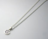 Saito -   Silver 950 Family Crest Pendant top (Mini) with Chain (40 cm 15.748 ")