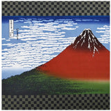 Ukiyo-e Furoshiki - Hokusai 　Red Fuji     赤富士50        Furoshiki (Japanese Wrapping Cloth)