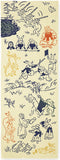 Kenema  - Chojyugiga kendo  鳥獣戯画/剣道　  (The dyed Tenugui)