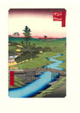 Utagawa Hiroshige - No.022 Hiroo on Furukawa River  広尾ふる川  - One hundred Famous View of Edo - Free Shipping