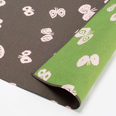 Cho Musubi - hana hane charcoal/light green - Double Sided