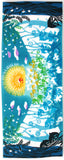 JIKAN STYLE (Kenema)  - 12134   Star-chasing bird / Like a shooting star  星追い鳥/流星のように  -  (The dyed Tenugui)