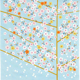 Himemusubi - Sakura  桜 ブルーグレー (Blue gray)  - Furoshiki   50 x 50 cm