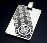 Saito - Family Crest Pendant - GENROKU Pattern Silver Emblem Pendant top Silver 950