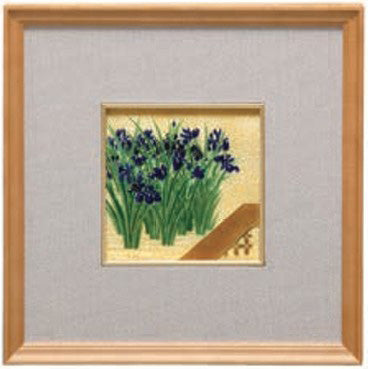 Saikosha - #112-09 Kakitsubata (Framed Cloisonné ware) - Free Shipping