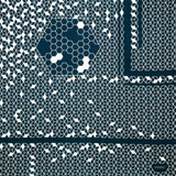 Konomi - Honeycomb Furoshiki   Black  ハニカム/漆黒            97X97cm  (Japanese Wrapping Cloth)