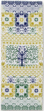 JIKAN STYLE (Kenema)  12119  [Arabesque tiles/The Cycle of Trees] 【アラベスクタイル/樹木の巡り】 -  (The dyed Tenugui)