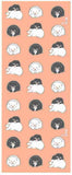 Ukiyo-e Tenugui - Nakamura Hochu  Puppy   Pink   中村芳中  　狗子     - (Japanese Tenugui)