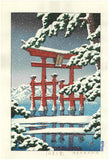 Kawase Hasui - #HKS-2  Yuki no Miyajima (Miyajima in snow) - Free Shipping