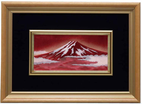 Saikosha - #113 05 Aka Fuji  (Framed Cloisonné ware) - Free Shipping