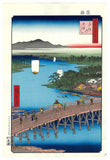 Utagawa Hiroshige - No.103  Senju Great Bridge 千住の大はし - One hundred Famous View of Edo - Free shipping
