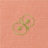 Cho Musubi - 50 Mina Perhonen Linen Embroidery butterfly Salmon pink - 50 ミナ ペルホネン リネン刺繍 サーモンピンク 50 cm