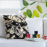Cochae - Kyodo Gangu (Hometown Toy)  郷土玩具 ブラック 20474-301 :   Furoshiki 100 x 100 cm